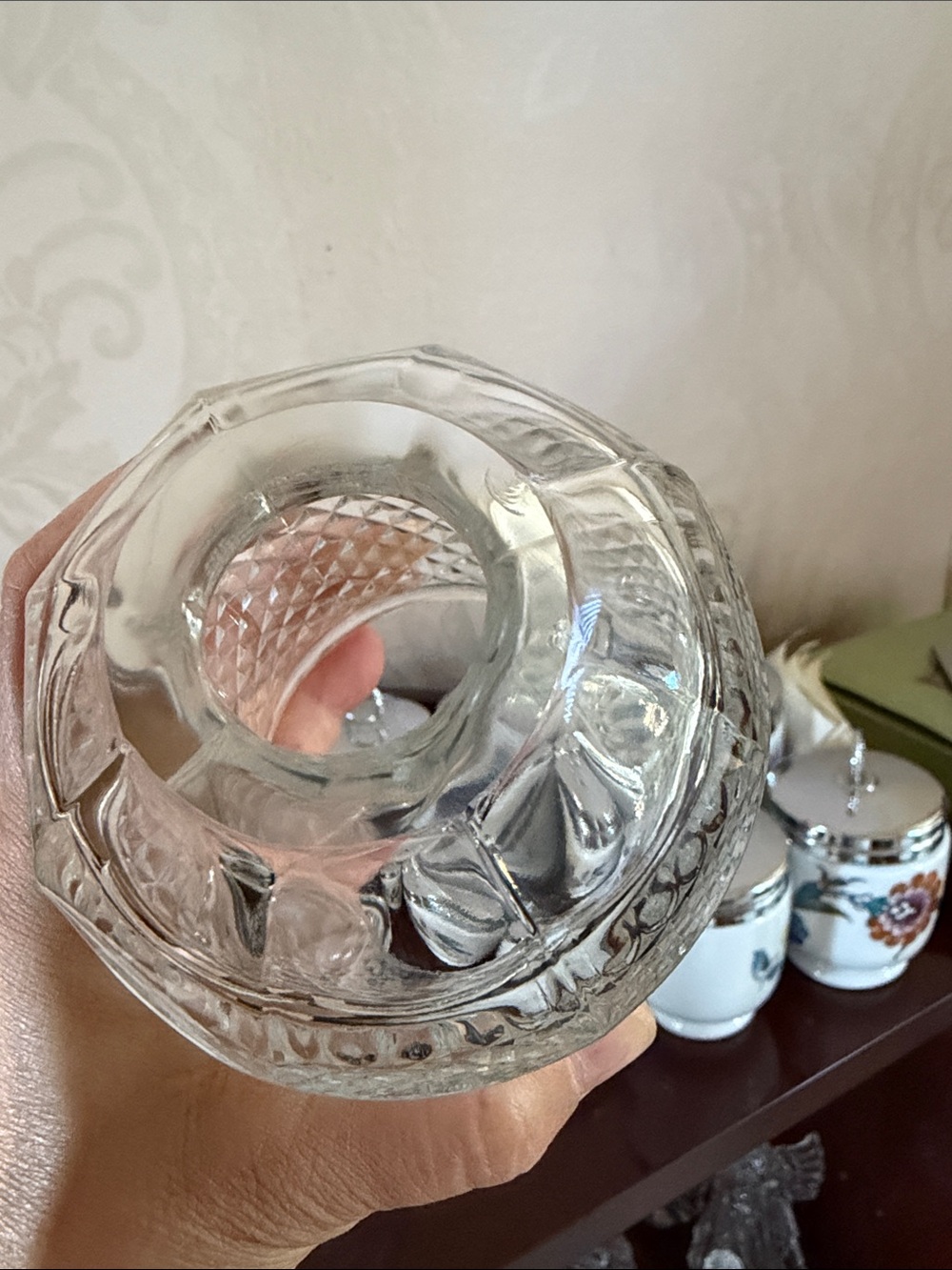 Vintage Viking glass fairy lamp - Picture 3 of 8
